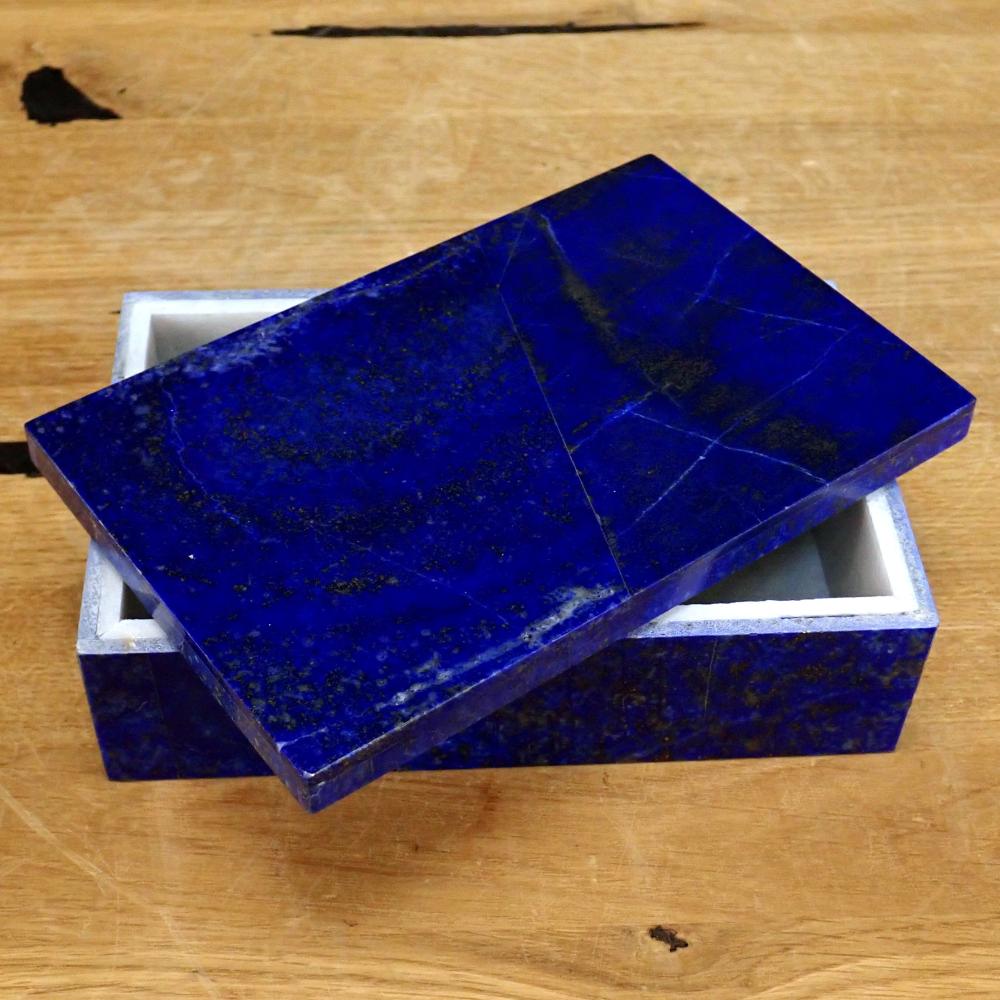 Lapislazuli Schmuckkästchen/Box - 772,53g - 147 x 96 x 46 mm