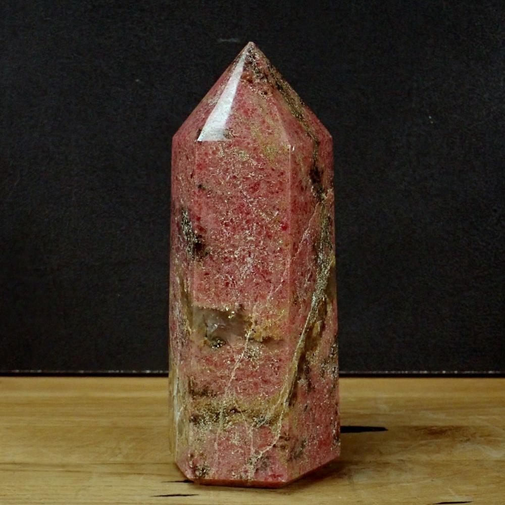 Rhodonit Obelisk - 140x55x55mm, 888g