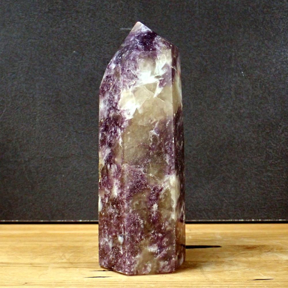 Lepidolith Obelisk, 613g, 140 x 55 x 45mm