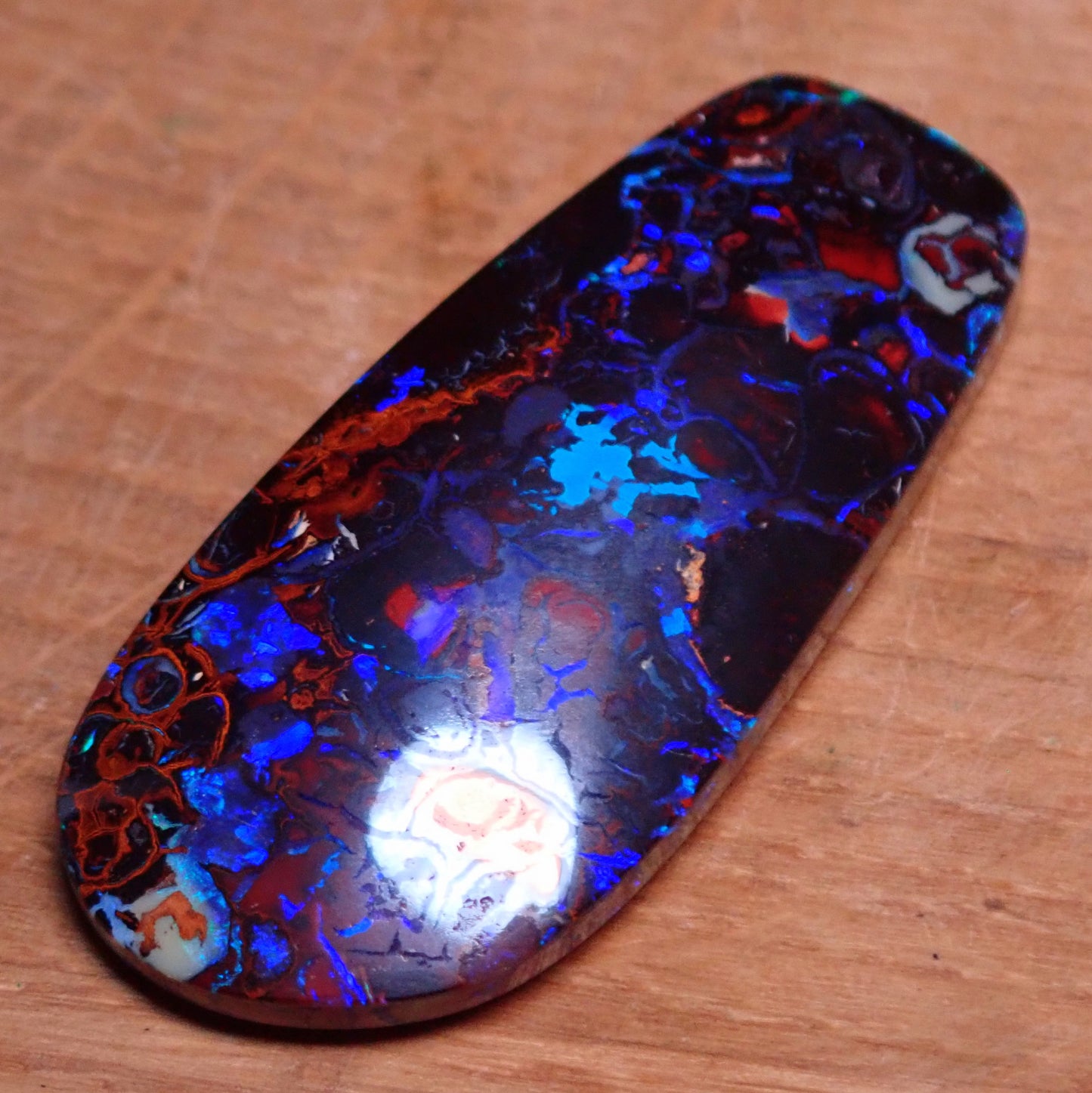 AAA+ Boulder Opal aus Australien, 32.785ct - 6,557g - 36,35x 16,32 x 6,25mm