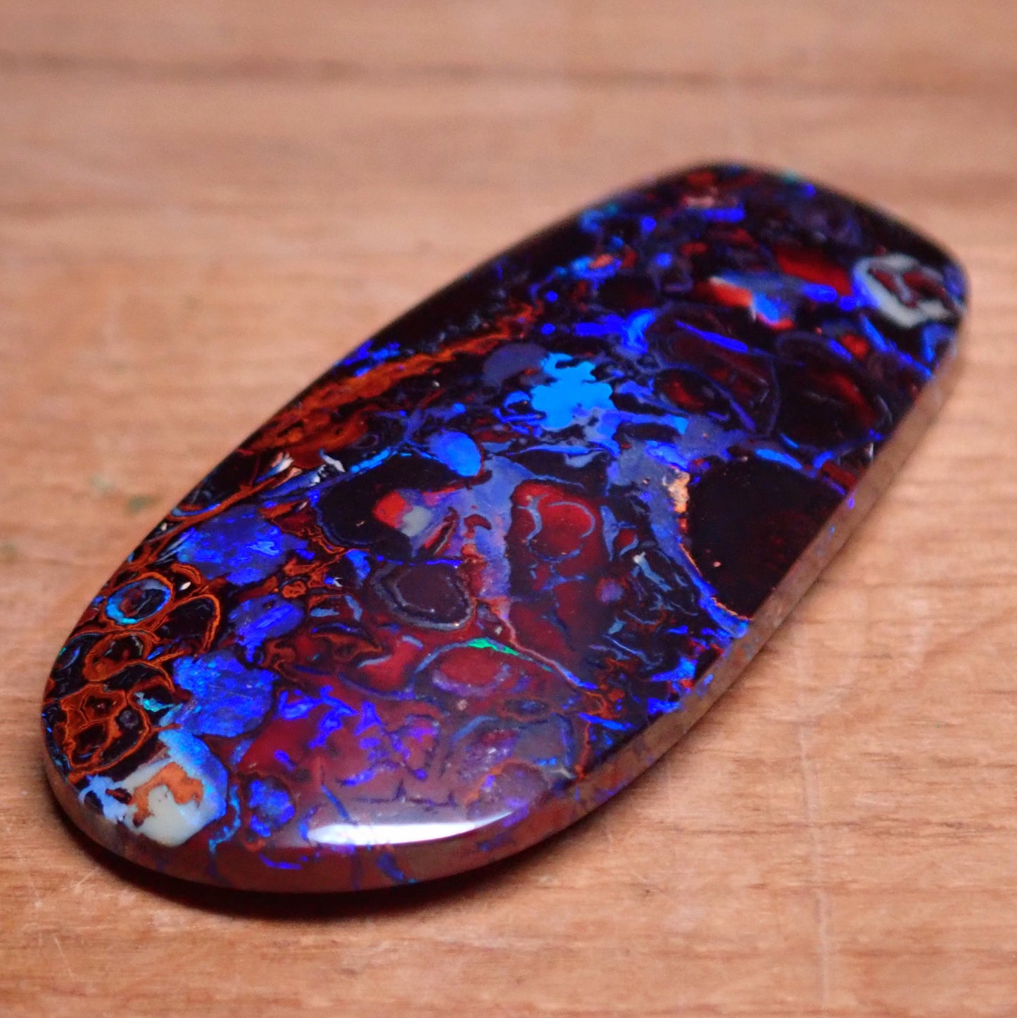 AAA+ Boulder Opal aus Australien, 32.785ct - 6,557g - 36,35x 16,32 x 6,25mm