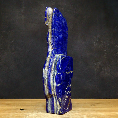 Große Dekorative Blaue Lapislazuli-Freiform - 8311,11g - 428 x 166 x 71 mm