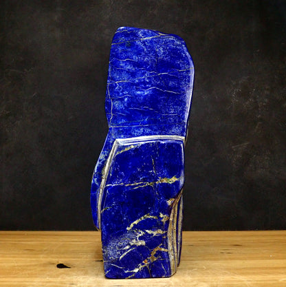 Große Dekorative Blaue Lapislazuli-Freiform - 8311,11g - 428 x 166 x 71 mm