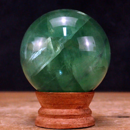 Grüne Fluorit Kugel - 499,72g - 67mm