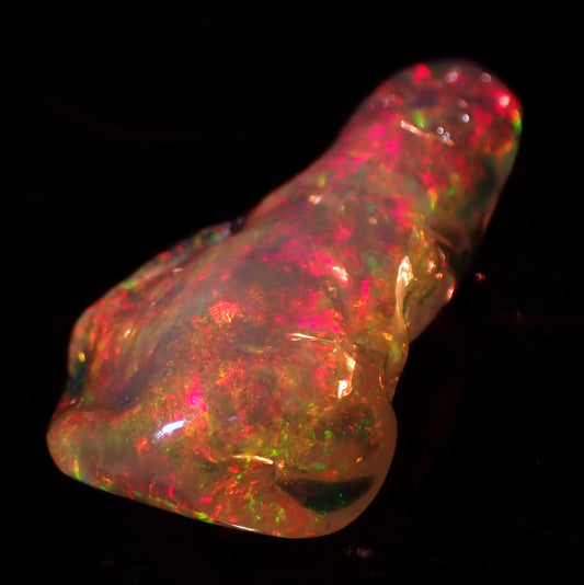 Seltener AAA+ Mexikanischer Kristall-Opal Anhänger, 12.365 ct - 27,99 x 15,67 x 7,85mm