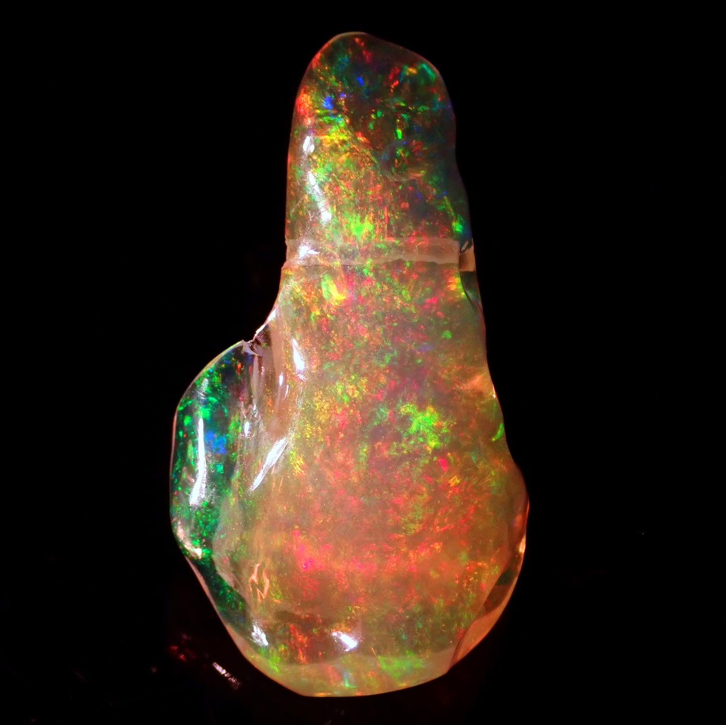 Seltener AAA+ Mexikanischer Kristall-Opal Anhänger, 12.365 ct - 27,99 x 15,67 x 7,85mm