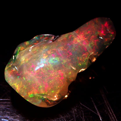 Seltener AAA+ Mexikanischer Kristall-Opal Anhänger, 12.365 ct - 27,99 x 15,67 x 7,85mm