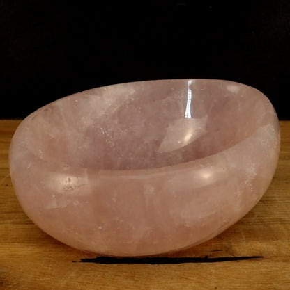 Rosenquarz Schale/Schüssel aus Brasilien - 3483,36g - 125 x 175 x 93mm