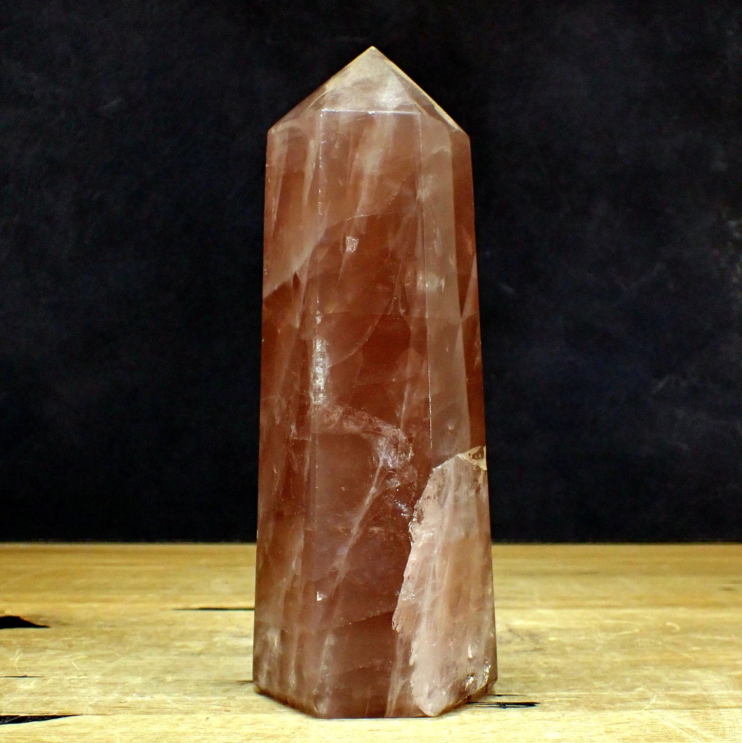 Lavendel-Rosenquarz lila-rosa Obelisk aus Brasilien - 1048,88g - 185 x 59 x 65mm