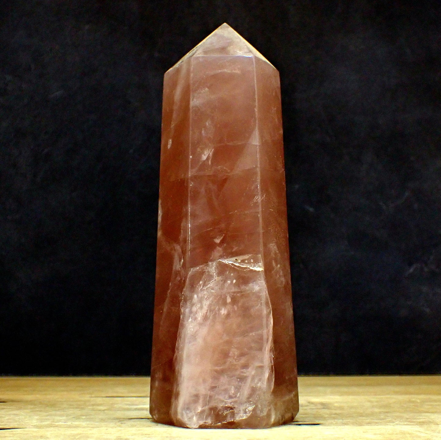 Lavendel-Rosenquarz lila-rosa Obelisk aus Brasilien - 1048,88g - 185 x 59 x 65mm