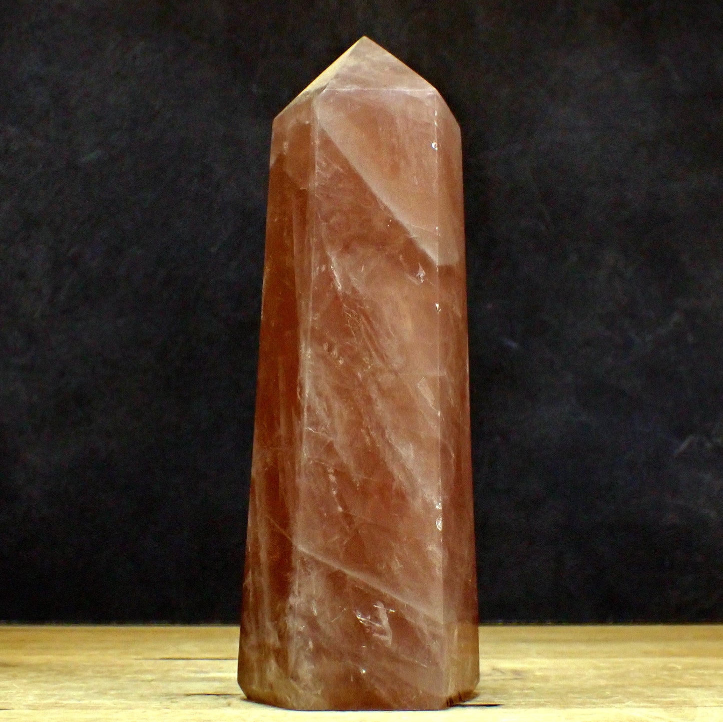 Lavendel-Rosenquarz lila-rosa Obelisk aus Brasilien - 1048,88g - 185 x 59 x 65mm