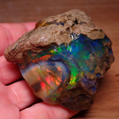 Seltener Großer Kristall-Opal, Äthiopien - 1032.95 ct - 206,59g - 76,62 x 65,02 x 45,66mm